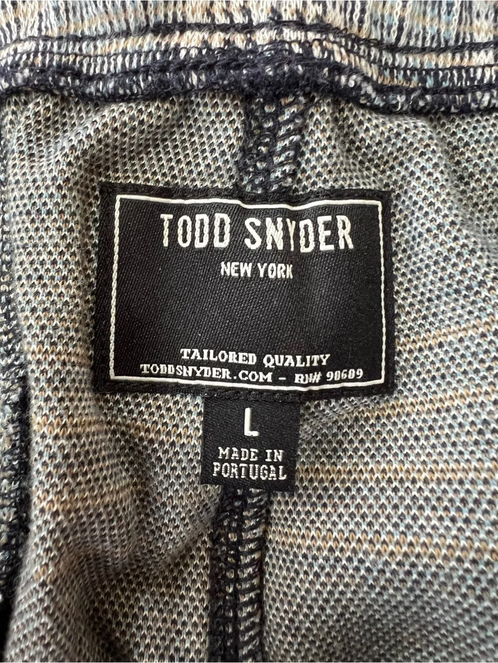 Todd Snyder Gentleman’s Tracksuit Grey Bomber Jacket Pants Plaid Houndstooth, L